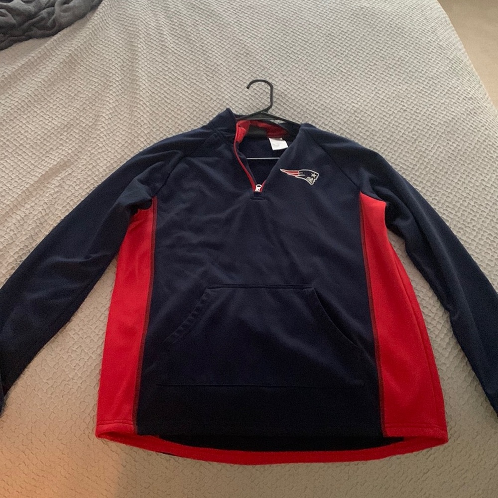 New England Patriots Quarter Zip Sweatshirt
